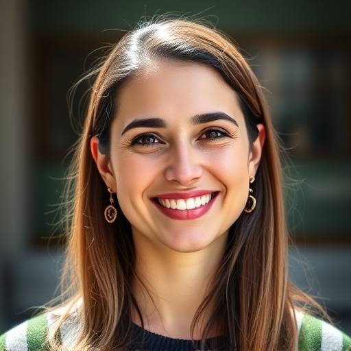Foto de Maria Eduarda Oliveira, especialista em oratória e fundadora da Oratória Carioca, sorrindo para a câmera.